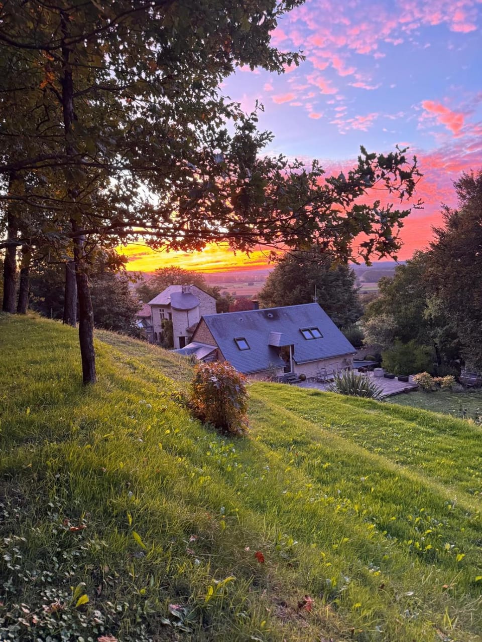 Property building, Sunset