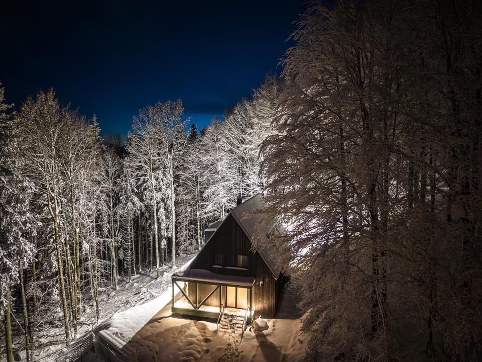 Property building, Off site, Night, Neighbourhood, Winter