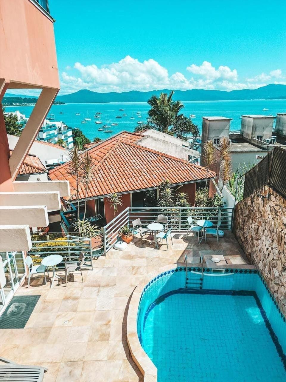 Property building, Pool view