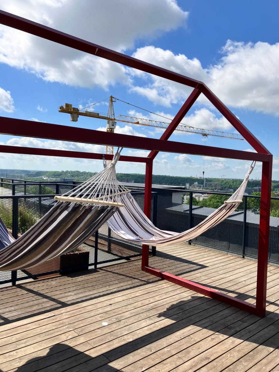 Property building, Patio, Day, Natural landscape, View (from property/room), Balcony/Terrace, City view