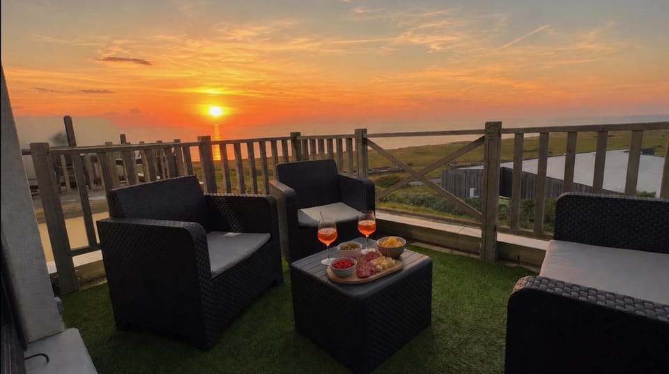 Patio, Balcony/Terrace, Sea view, Sunset
