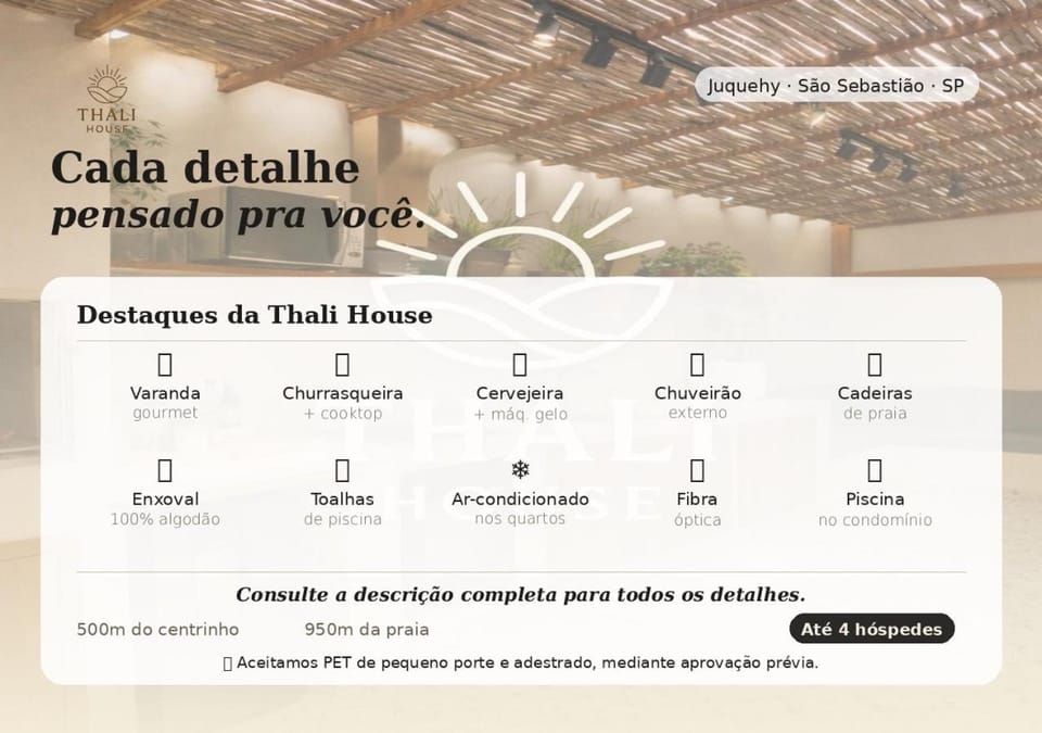 Thali House com Varanda Gourmet e churrasqueira, Piscina, 950M da praia, WiFi, AC, 2 vagas para carro Apartment in São Sebastião