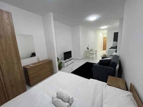 Bed, TV and multimedia, Photo of the whole room, Bedroom
