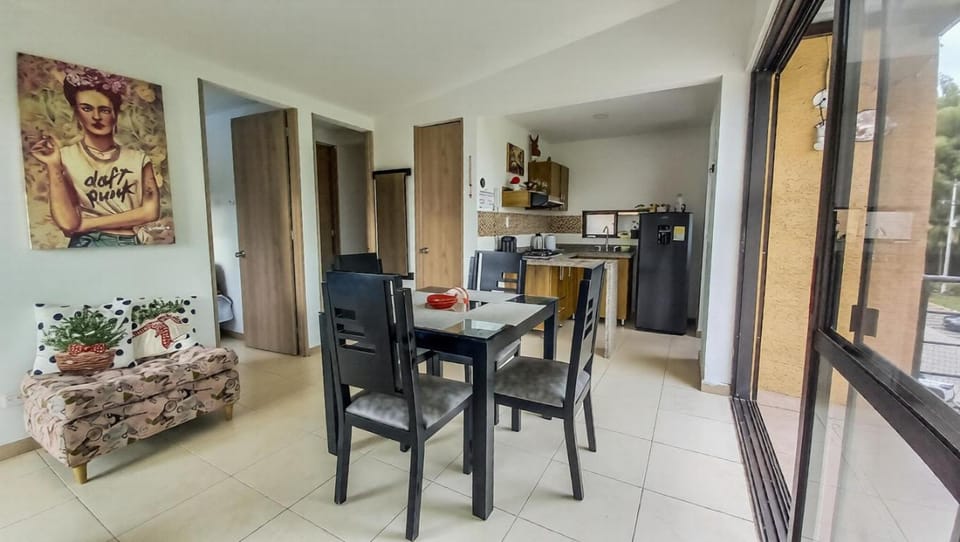 Kitchen or kitchenette, Living room, Dining area