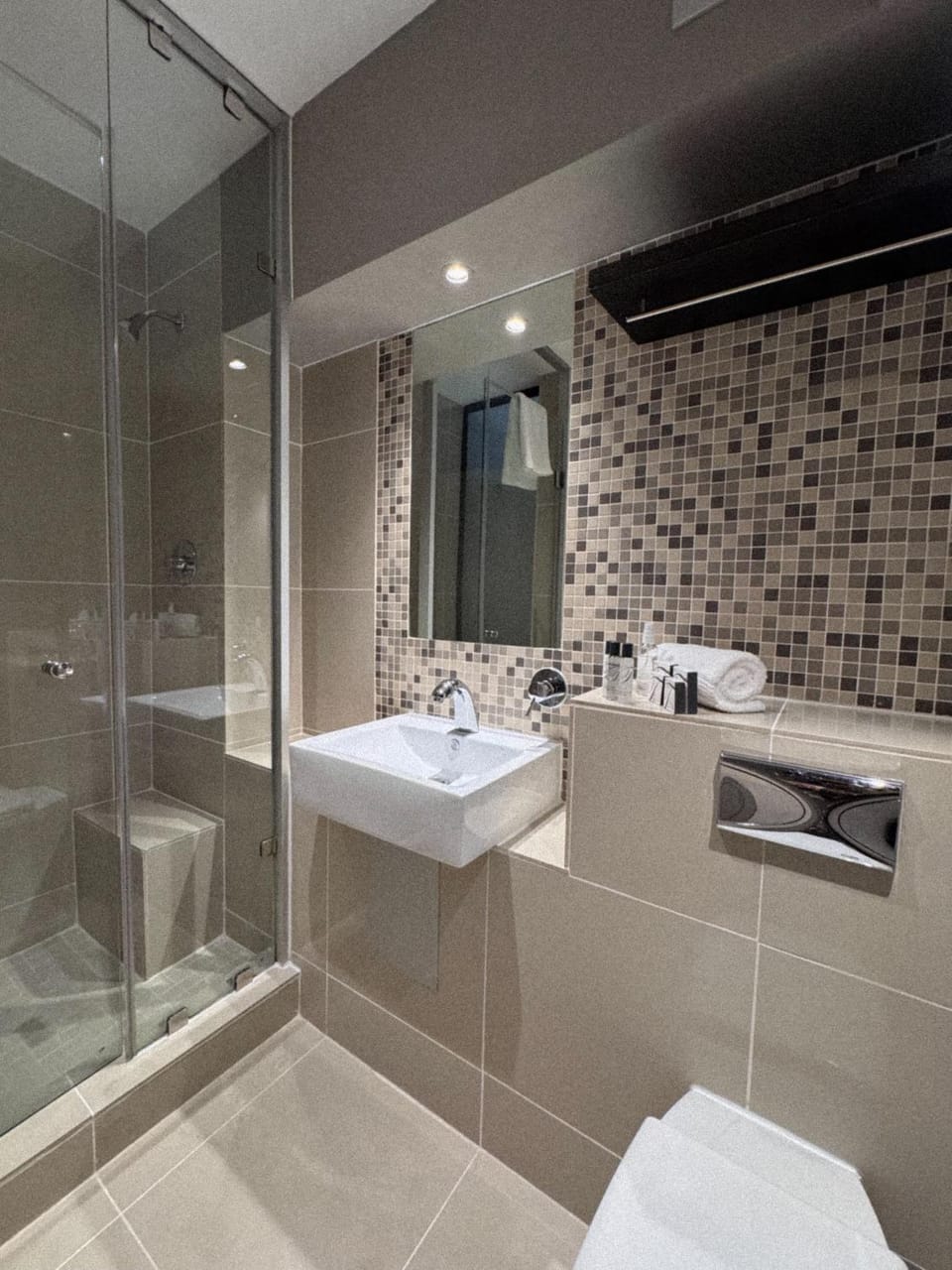 Shower, Toilet, Bathroom, towels