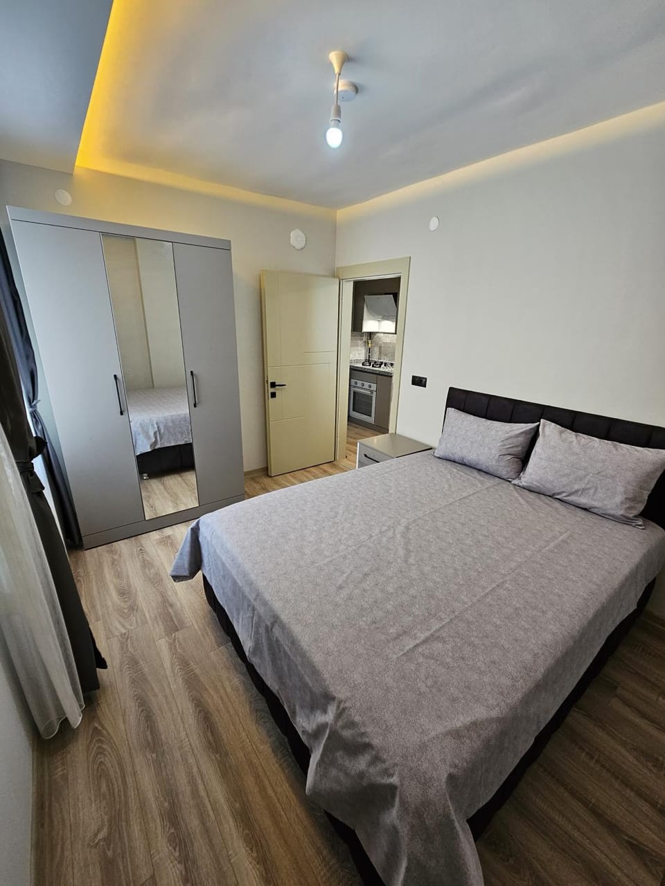 Bed, Bedroom, wardrobe