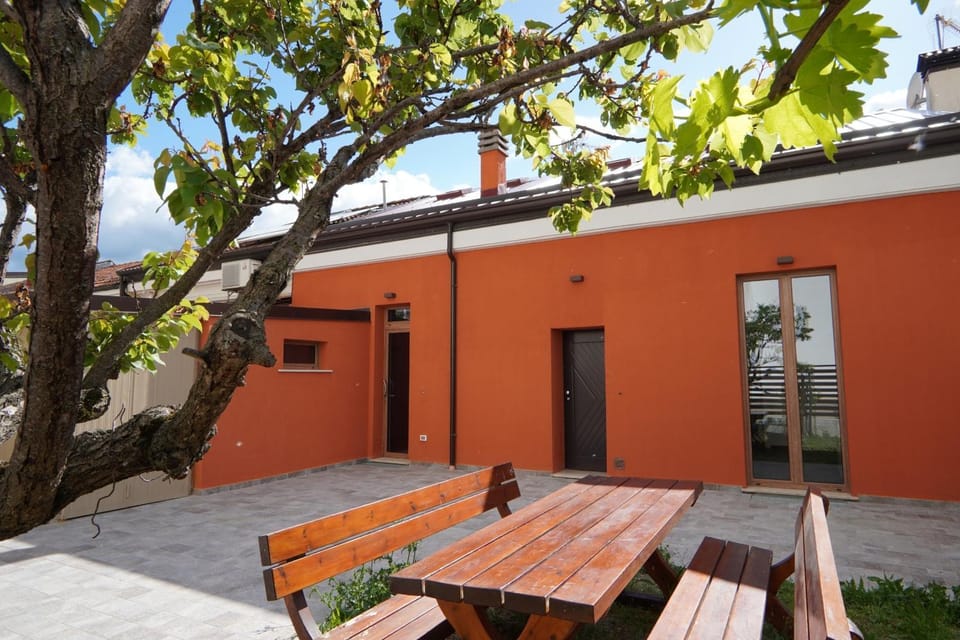 Property building, Patio, Garden, Dining area