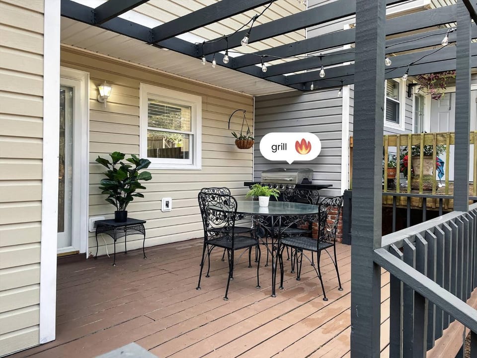 Patio, BBQ facilities