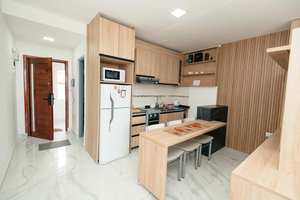 Kitchen or kitchenette, Dining area, microwave, oven, stove, toaster