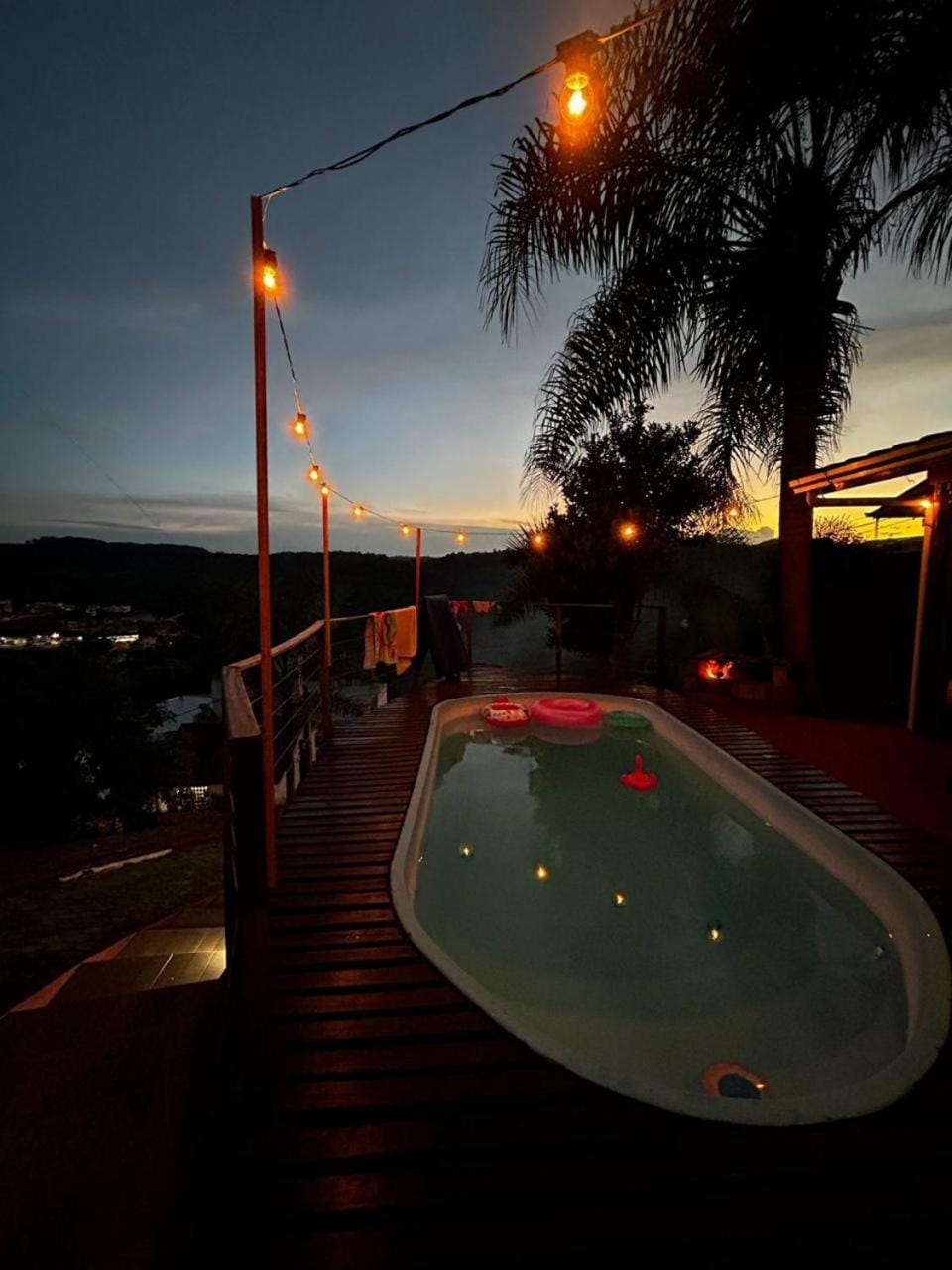 Night, Swimming pool