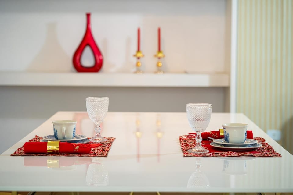 Dining area, air conditioner