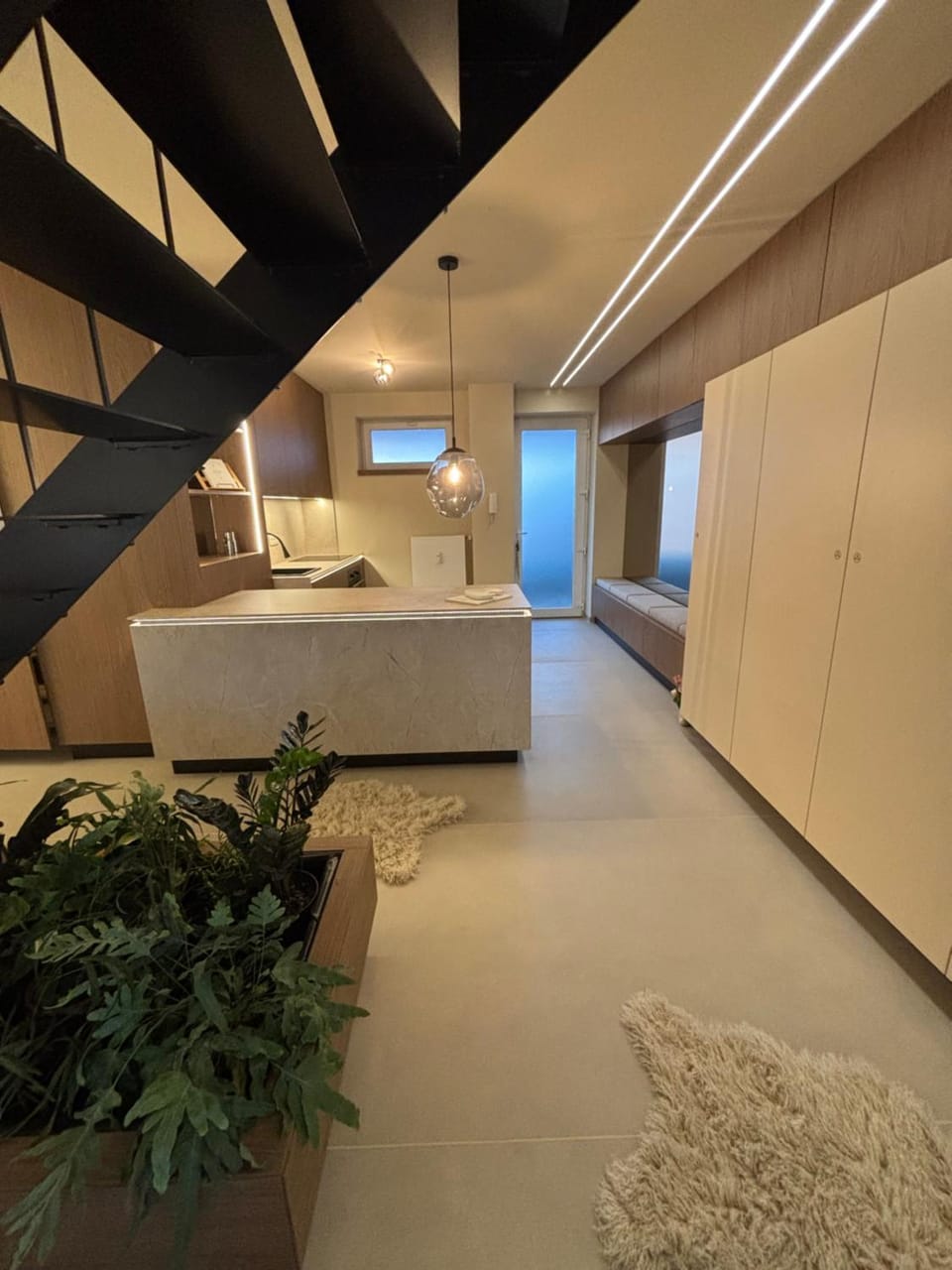 Kitchen or kitchenette, wardrobe