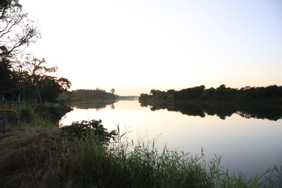 Natural landscape, River view, Sunset