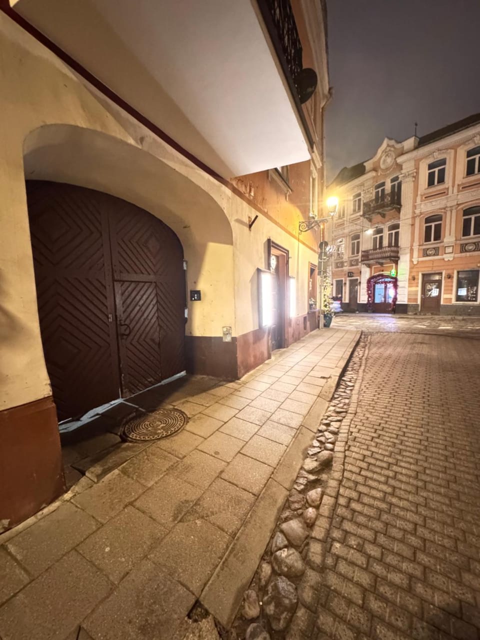 Property building, Night, Street view
