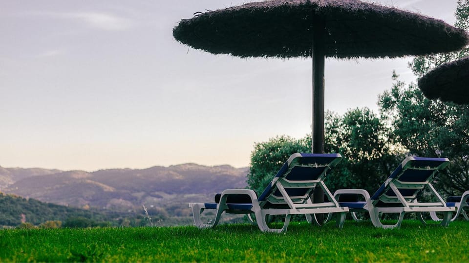 Day, Natural landscape, Garden, Mountain view, sunbed
