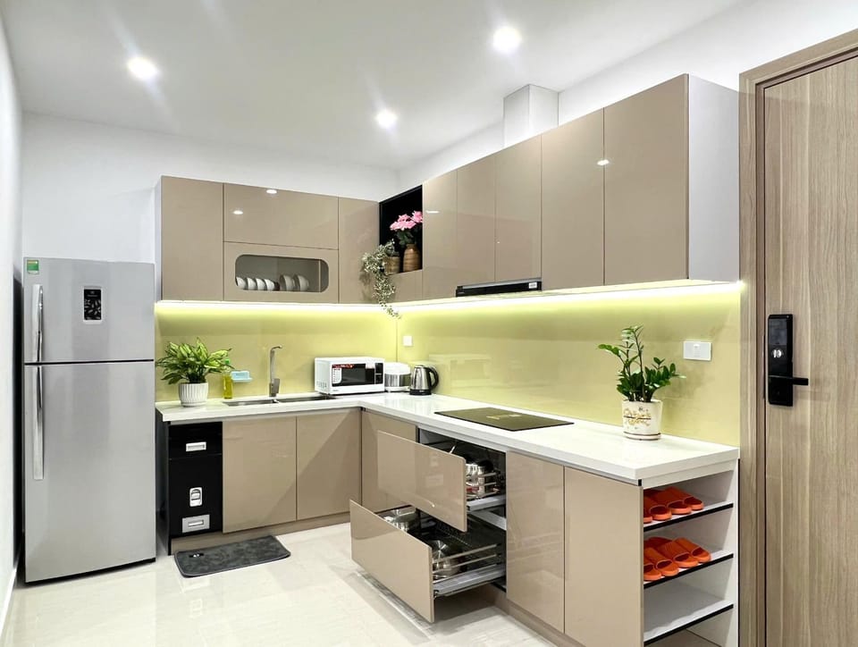 Communal kitchen, stove