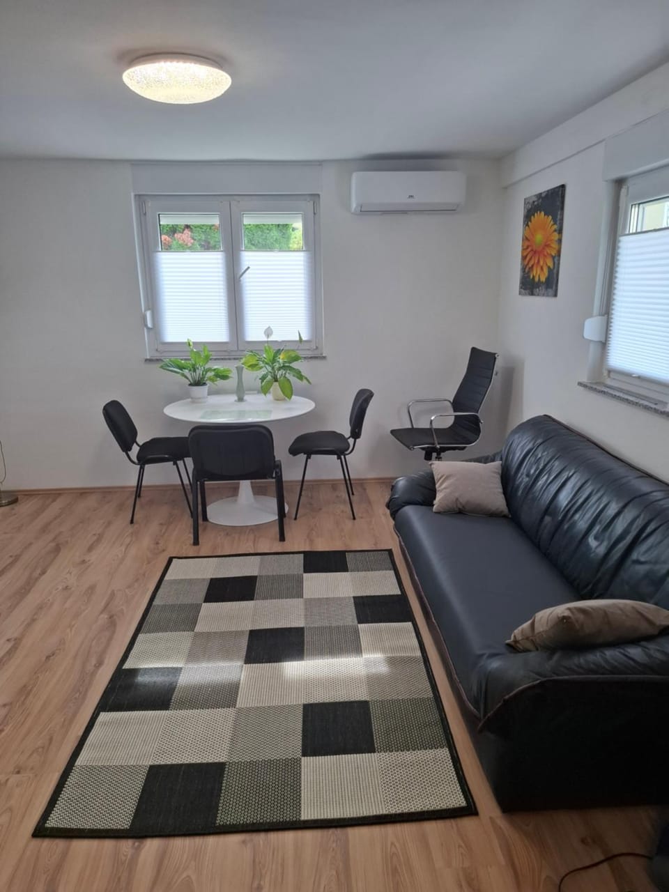 Living room, Seating area, air conditioner