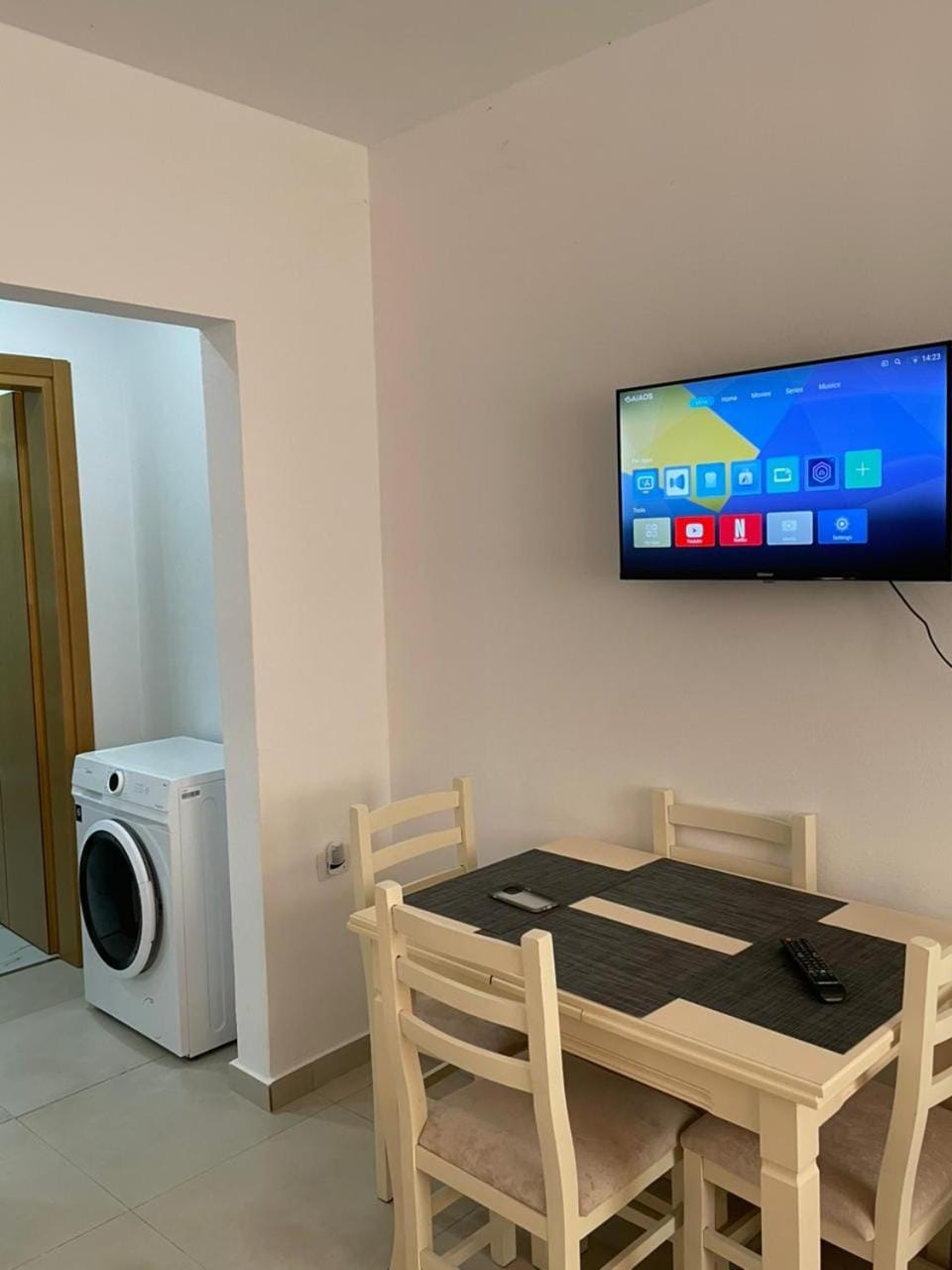 Dining area, washing machine, air conditioner