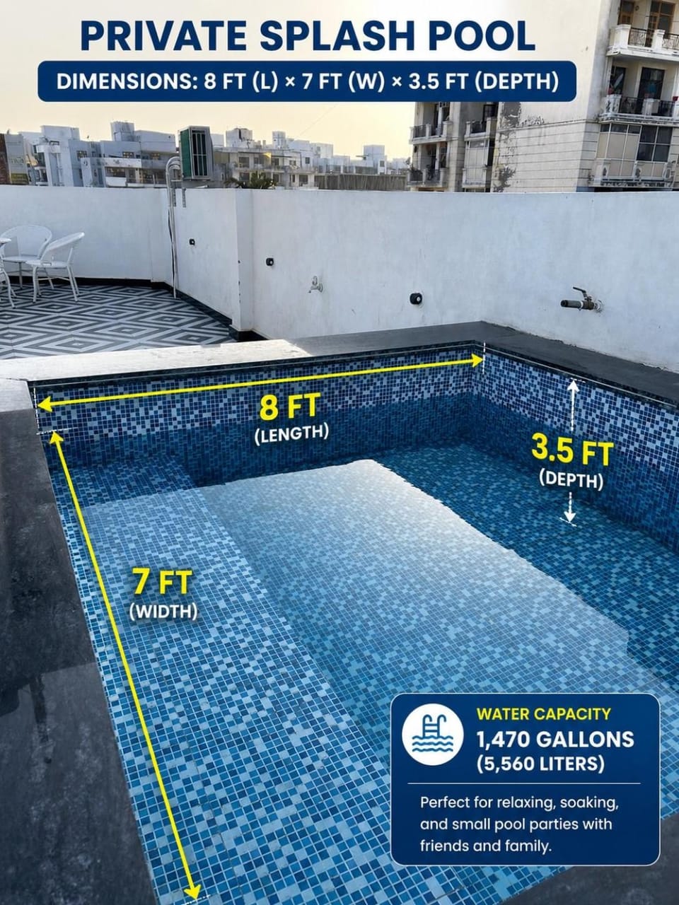 MyStayCompany- 2BHK with pool, BBQ & terrace vibes House in Haryana