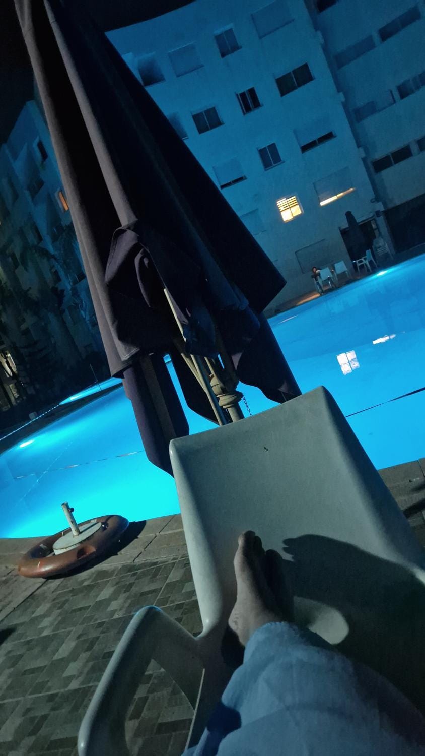Night, Swimming pool
