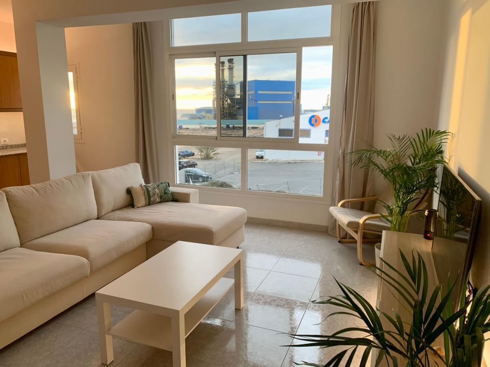 Living room, kitchen