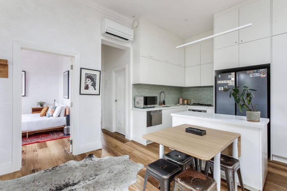 Dining area, air conditioner
