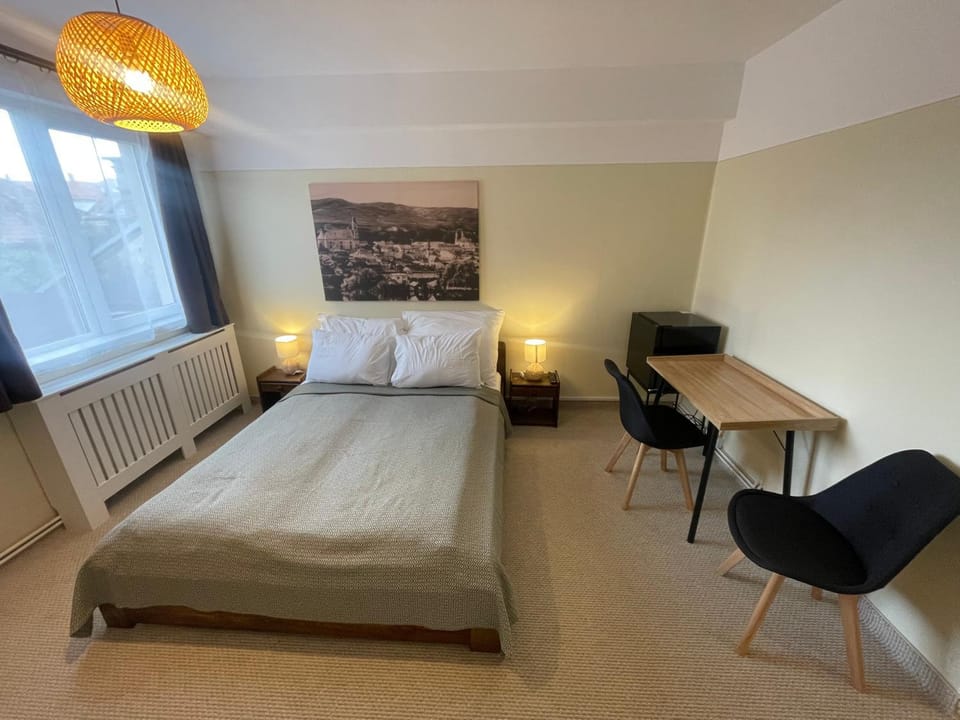 Bed, Living room, Photo of the whole room, Seating area, Bedroom