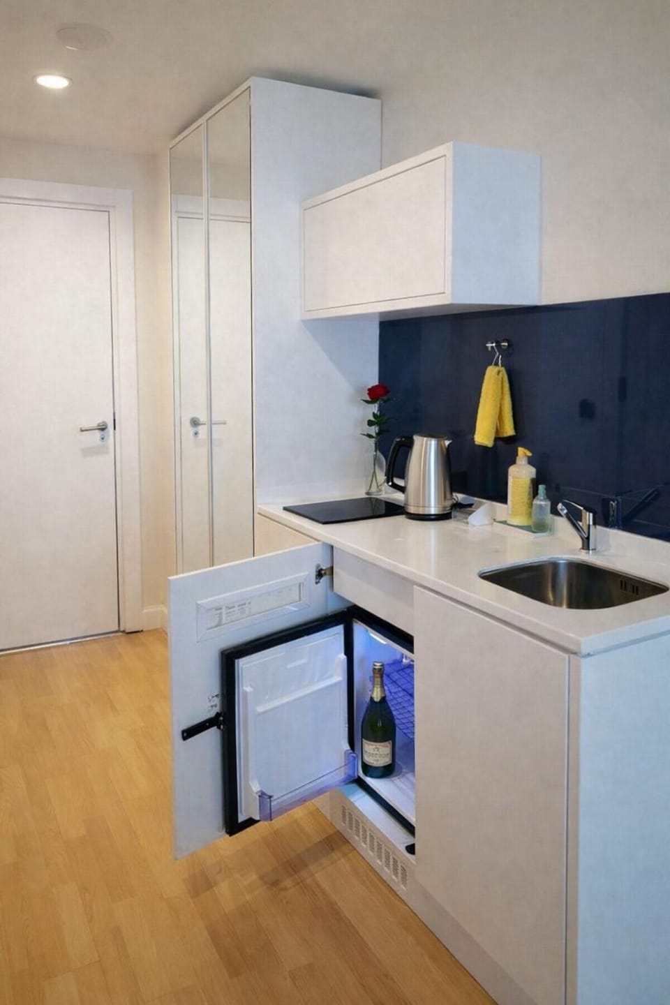 Coffee/tea facilities, Kitchen or kitchenette, minibar, stove
