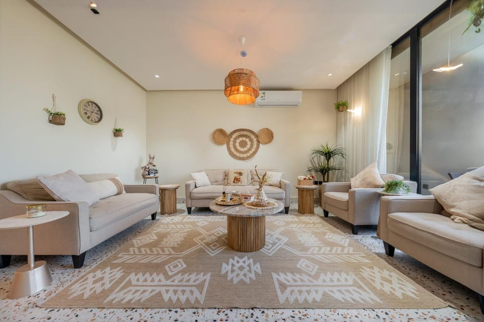Modern 3 bedroom Boho Oasis Apartment in Riyadh