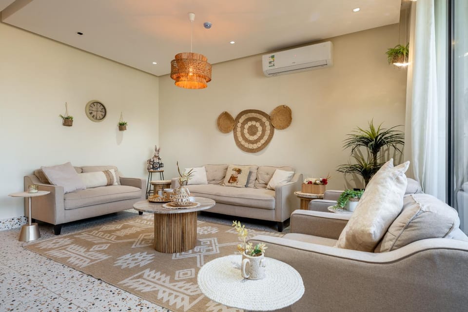 Modern 3 bedroom Boho Oasis Apartment in Riyadh