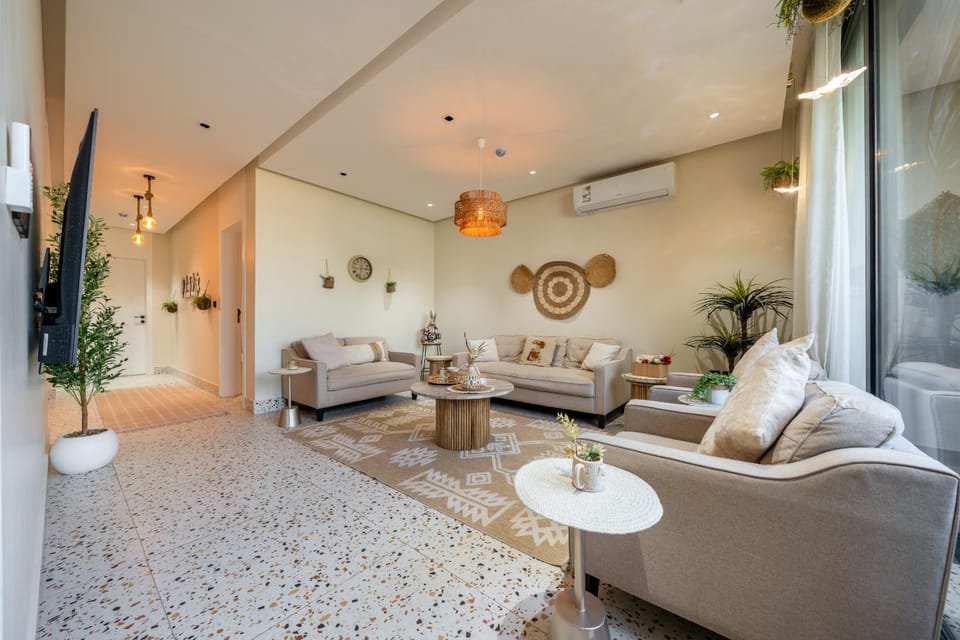 Modern 3 bedroom Boho Oasis Apartment in Riyadh