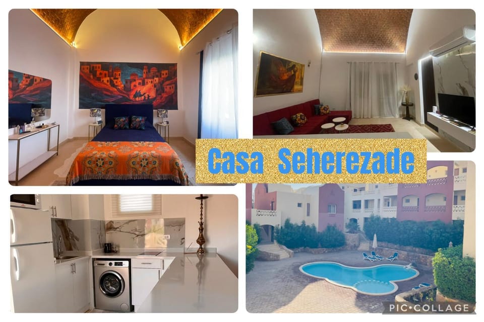Communal lounge/ TV room, Bed, Kitchen or kitchenette, Photo of the whole room, Bedroom, washing machine