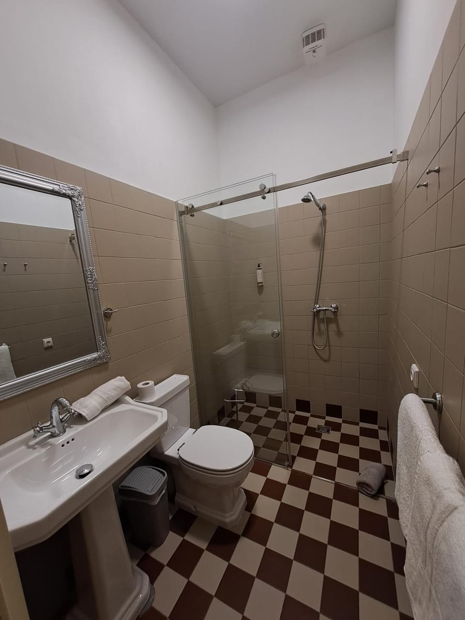Shower, Toilet, towels