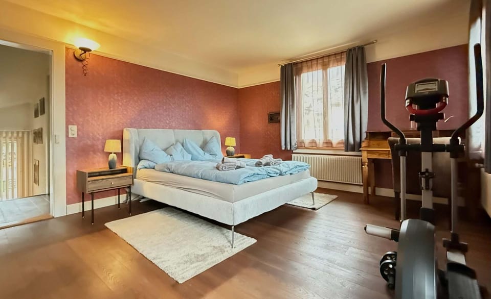 Lake and Mountain View Villa with Whirlpool and Free Parking in Huenibach Villa in Hilterfingen