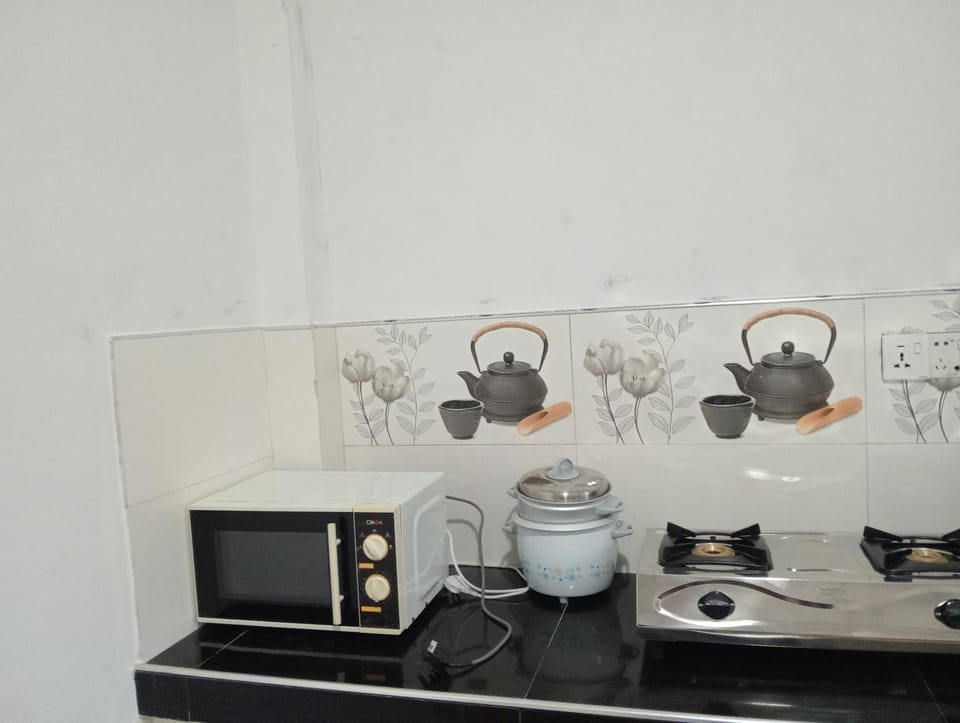 Kitchen or kitchenette, toaster