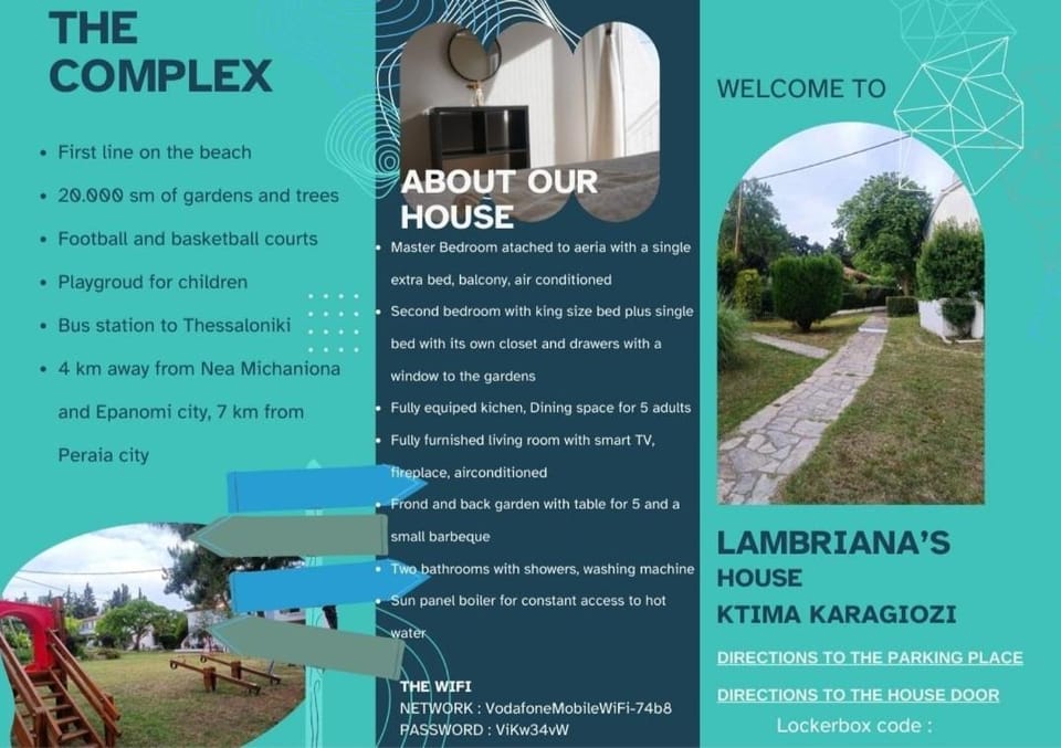 Lambriana's House beach front House in Decentralized Administration of Macedonia and Thrace