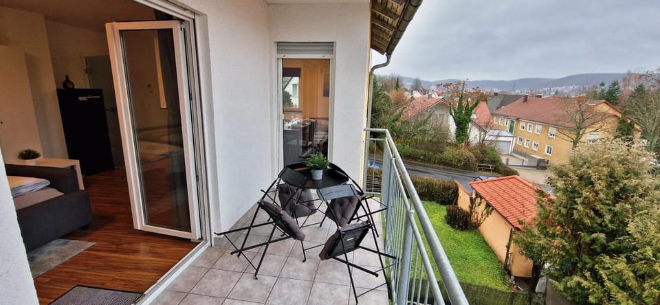 Property building, Natural landscape, View (from property/room), Balcony/Terrace, Living room, Seating area
