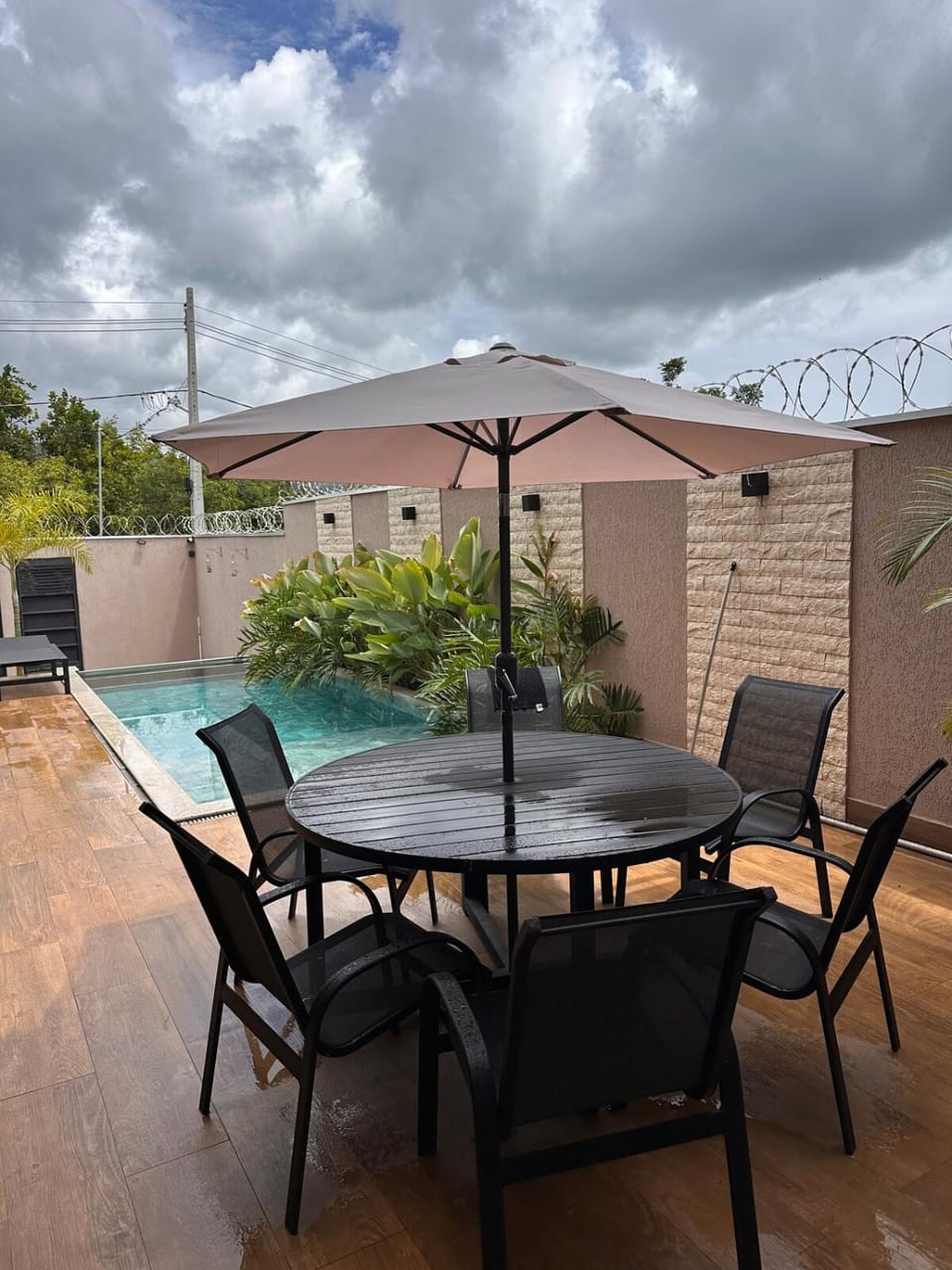 Patio, Day, View (from property/room), Dining area, Pool view, Swimming pool, sunbed