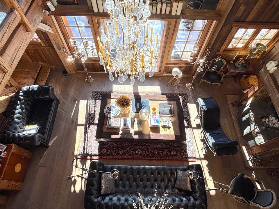 View (from property/room), Living room, Seating area, Garden view, fireplace