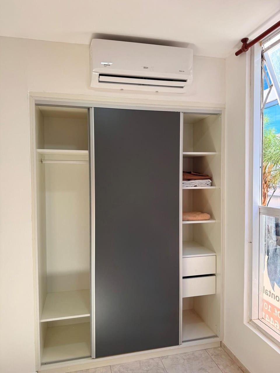wardrobe, air conditioner