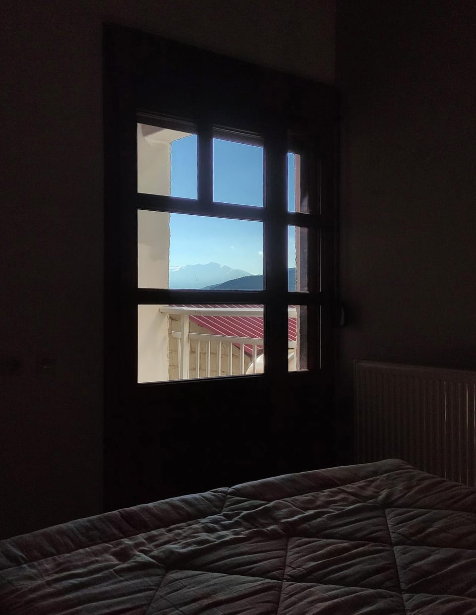 Bed, Natural landscape, Balcony/Terrace, Bedroom