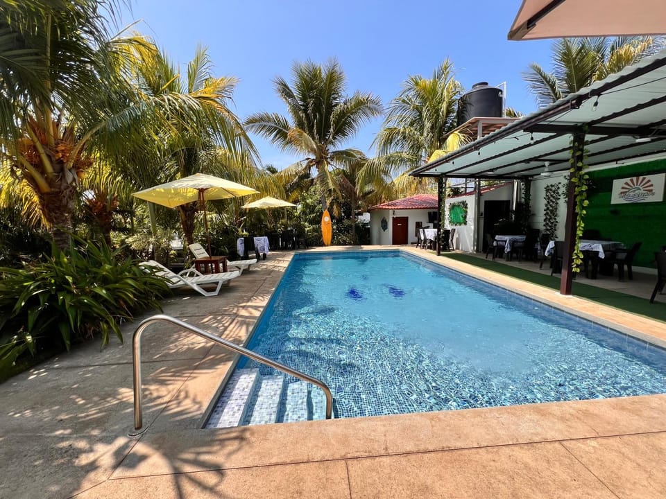 Garden, Pool view, Swimming pool, sunbed