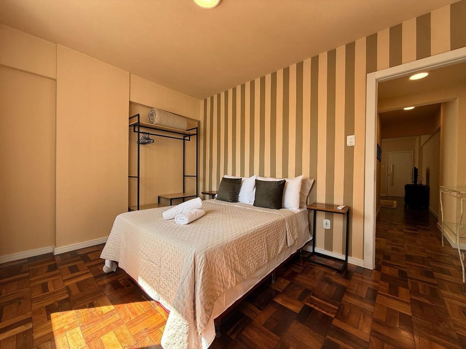 Bed, Photo of the whole room, Bedroom, towels, wardrobe