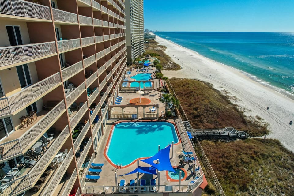 Sea Horsey Retreat l Community Heated Pool l Amazing Ocean Views l Beachfront Condo House in Panama City Beach