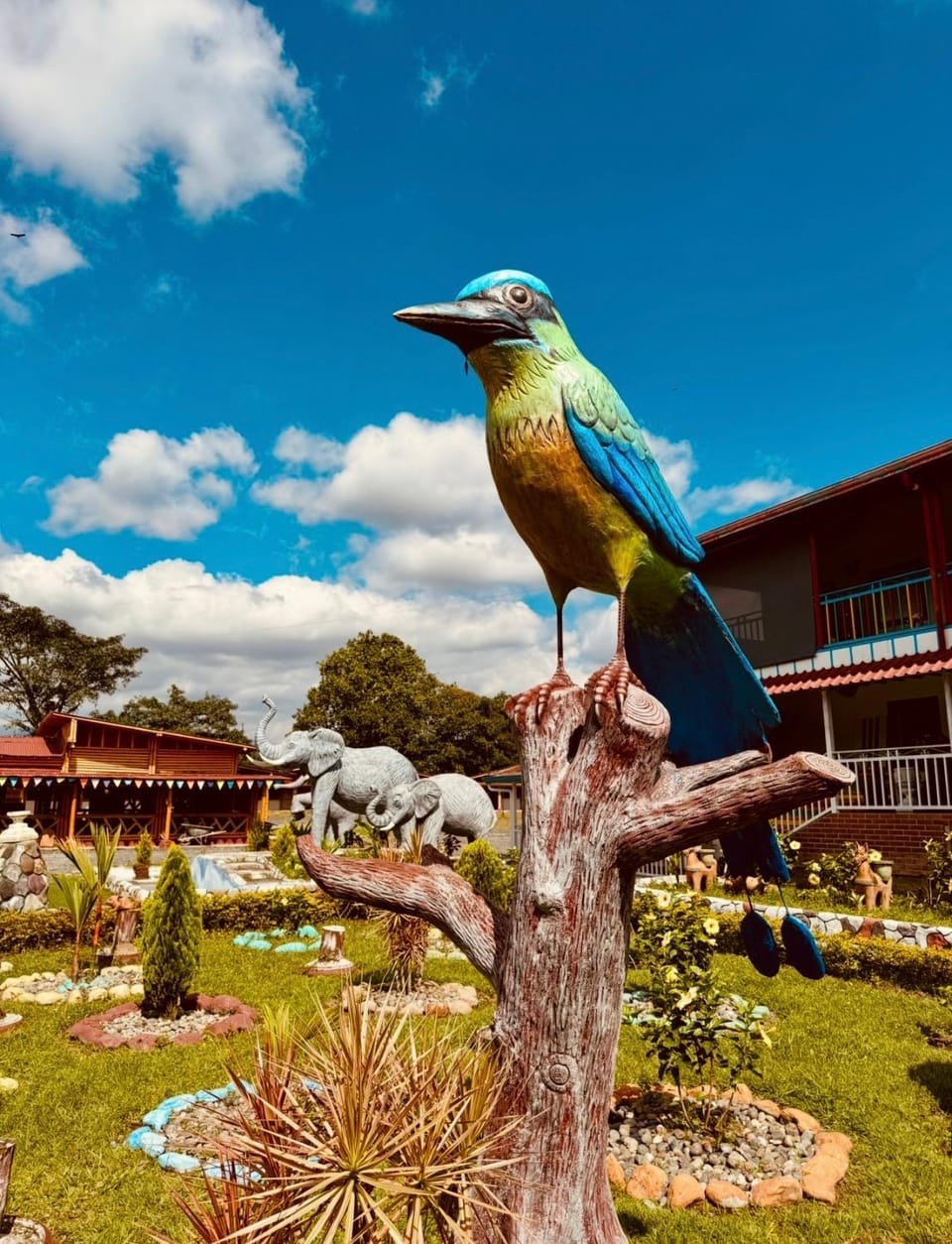 Spring, Day, Garden, Animals, Garden view