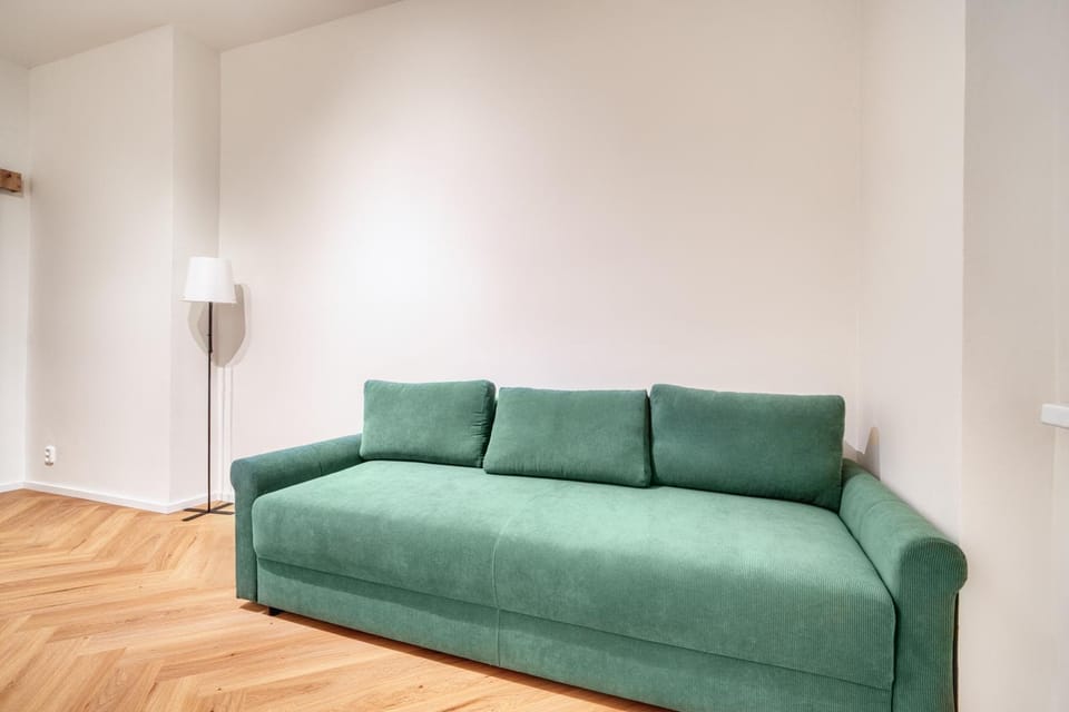 Modern City Apartment with Balcony by Rentez Apartment in Prague
