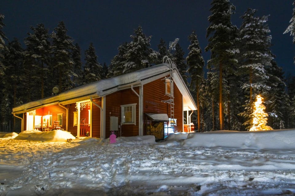 Property building, Night, Natural landscape, Winter