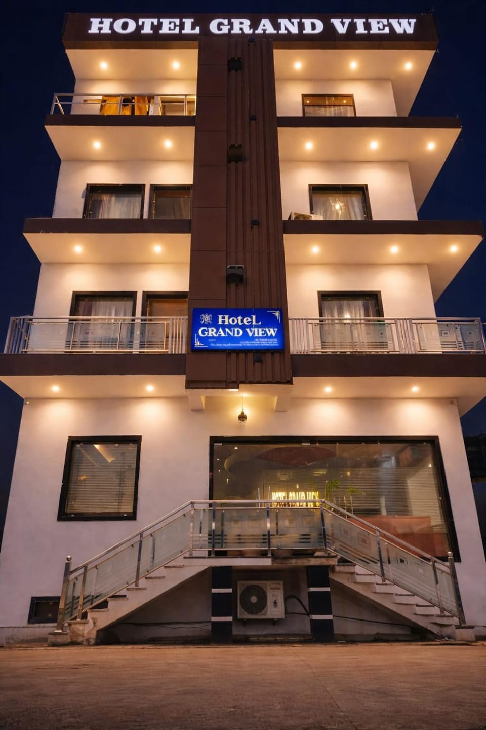 Property building, Night, View (from property/room), Balcony/Terrace, Street view