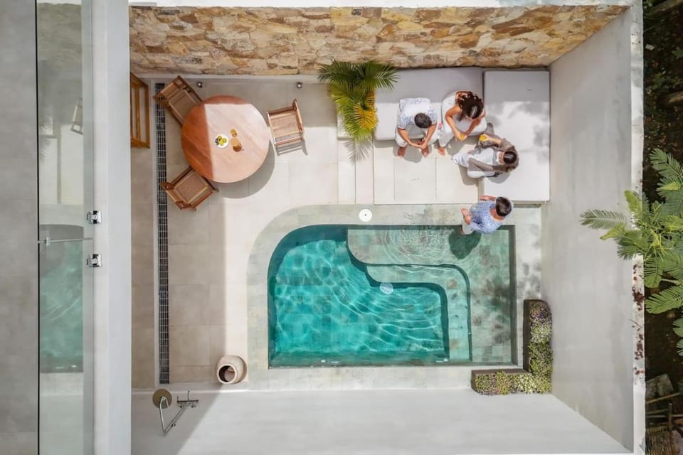 People, Pool view, Swimming pool
