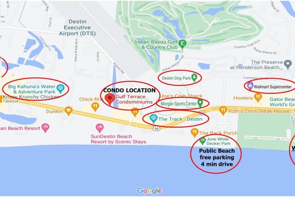 Turtles Nest Mins to the Beach Family Condo Apartment in Destin
